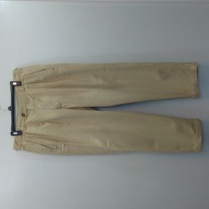 Ermenegildo Zegna Beige Pleated Cotton Blend Men’s Pants